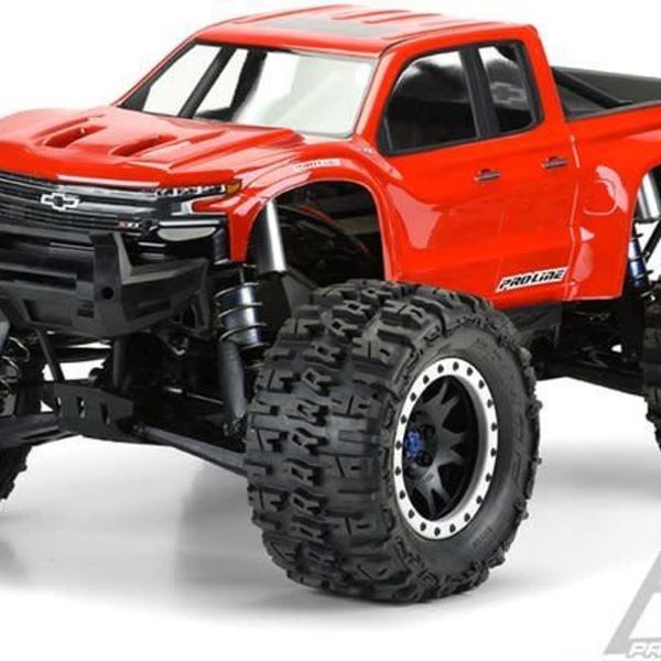 PROLINE 3507-17 | Pro-Line 1/5 Traxxas X-Maxx 2019 Chevy Silverado Z71 Trail Boss Pre-Cut Clear Body Shell(Grd Ship INC)