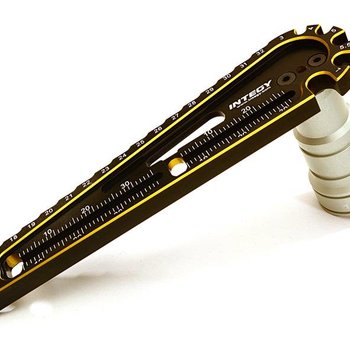 Integy MULTIPURPOSE GAUGE & HEX SOCKET WRENCH FOR 17MM HEX WHEEL NUT C27646GOLD