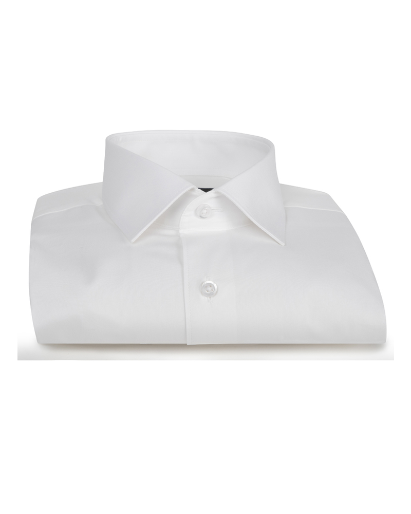 mens white fitted shirt