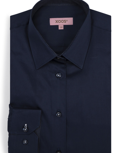 navy dress shirt womens