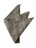 Gray and brown Prince of Wale pocket square