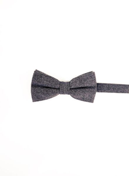 Chevron light gray bow tie