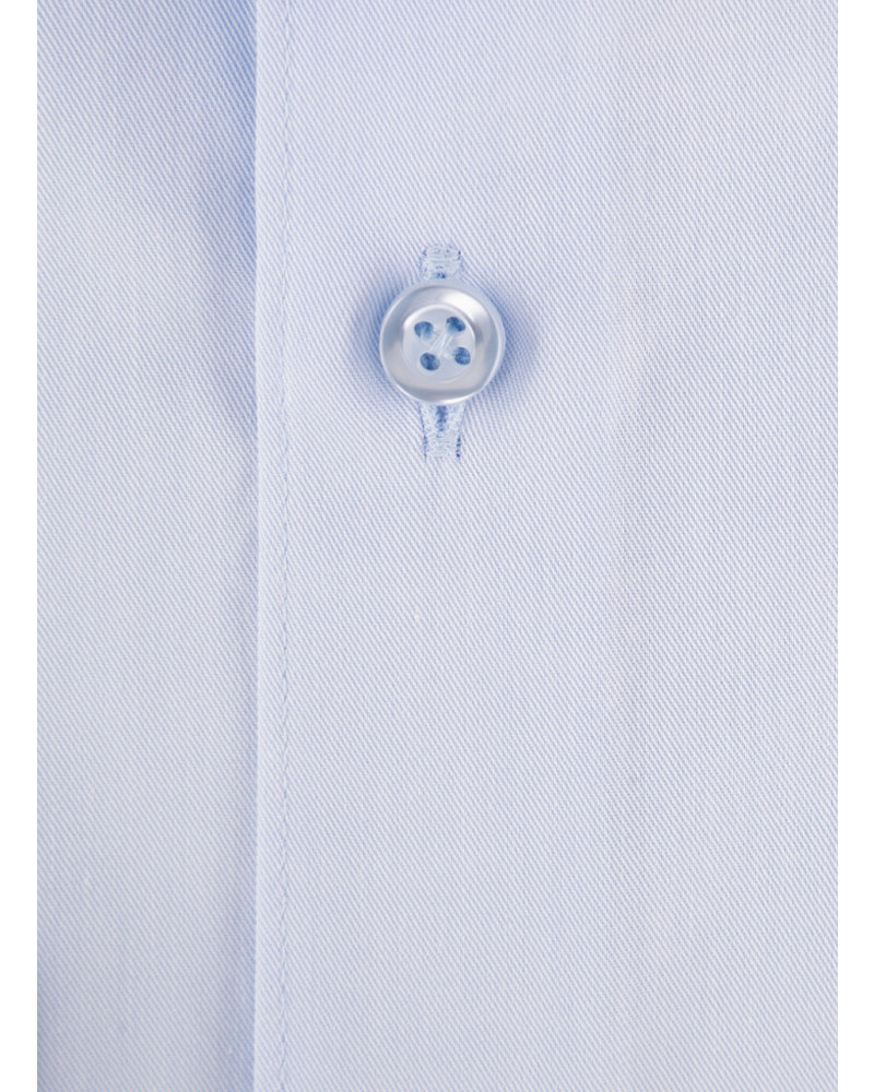 XOOS Men's light blue gabardeen cotton dress shirt (Double Twisted) - Copy