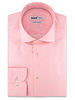 XOOS Men's pink dress shirt gray braid (Double Twisted)