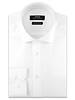 XOOS Men's white honeycomb woven dress shirt (Double Twisted)
