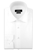XOOS Men's honeycomb white de ville collar dress shirt (Double Twisted)