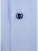 XOOS Men's blue gabardeen dress shirt and navy polka dots lining (Double Twisted)