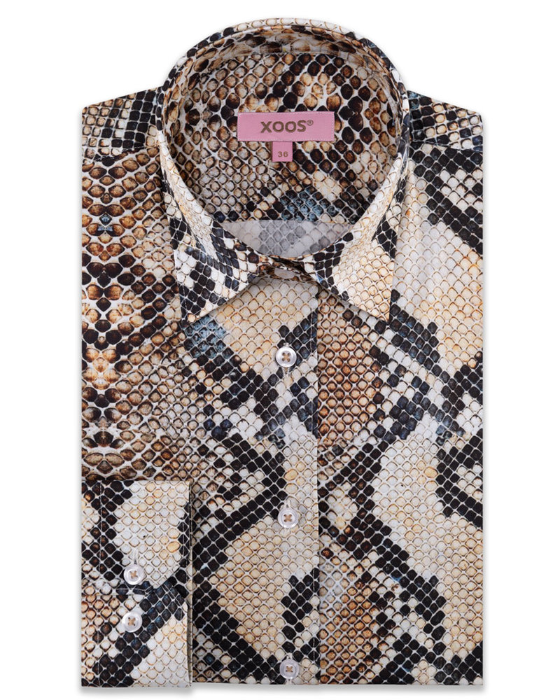 XOOS WOMEN'S Anaconda print blouse