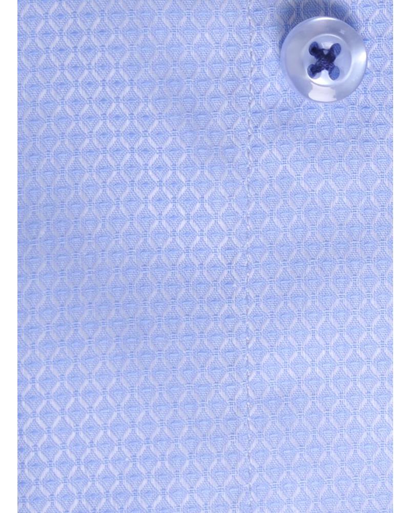 XOOS CLASSIC-FIT light blue Jacquard dress shirt