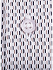 XOOS Men's beige bean prints dress shirt light blue collar lining