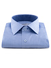 XOOS Men's fitted light blue shirt with navy braid (Double Twisted) - Copy