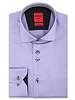 XOOS Men's lavander double chest buttons dress shirt with gray patterned lining