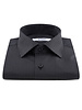 XOOS Men's black dress shirt with white patterns