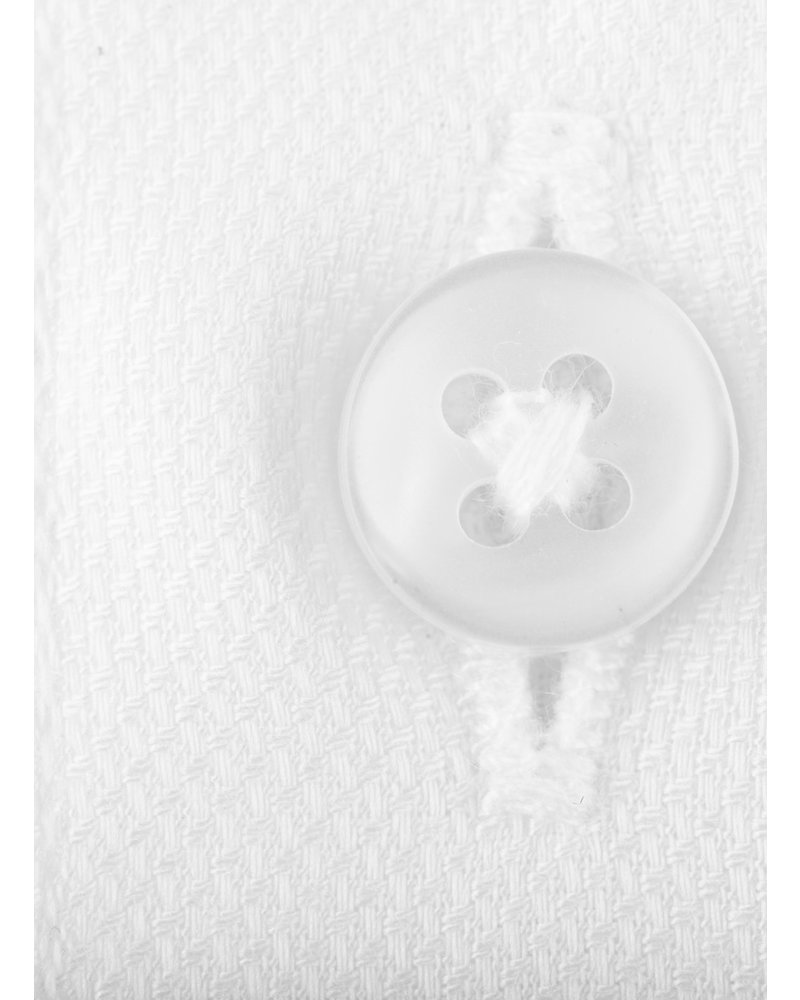 XOOS Men's honeycomb white de ville collar dress shirt (Doube Twisted)