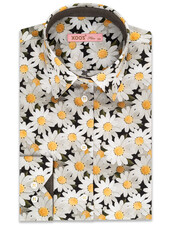 XOOS WOMEN'S dress shirt with sunflower print