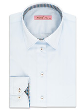 XOOS WOMEN'S diamond blue shirt with printed patterned lining
