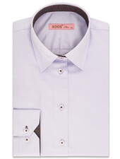 XOOS WOMEN'S lavender shirt with printed patterned lining