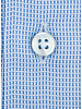 XOOS Men's light blue woven cotton dress shirt (Double Twisted)