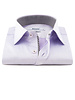 XOOS Chemise homme lavande doublure imprimé mauve et gris (Double Retors)