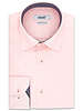 XOOS Men's pink shirt with elbow patches and printed lining (Double twisted)