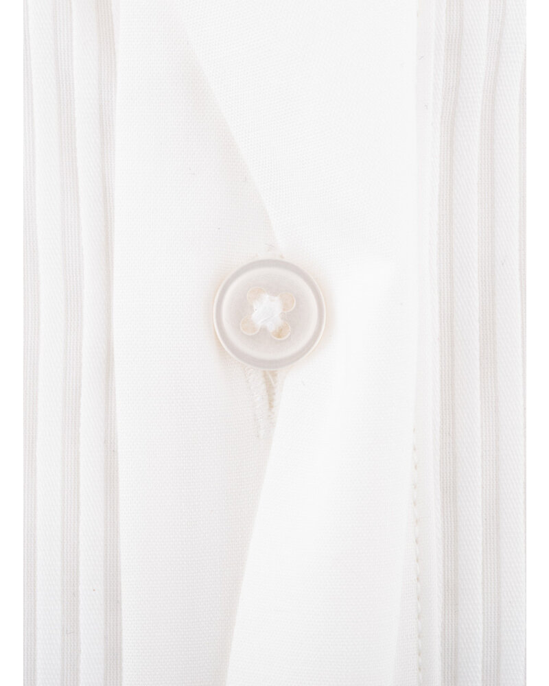 XOOS White Tuxedo men's shirt with pleated front and wing collar