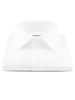 XOOS Men's white gabardeen dress shirt with French collar (Double Twisted)