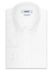 XOOS Chemise homme en gabardine blanche et col Français (Double Retors)