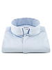 XOOS Men's reversed officer collar light blue REGULAR CUT dress shirt (Sateen cotton)