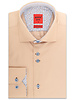 XOOS Chemise homme beige à double boutonnage doublure ciel liberty et motifs