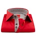 XOOS Men's red dress shirt printed patterned red lining (double chest-button)