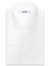 XOOS Chemise homme blanche en jacquard