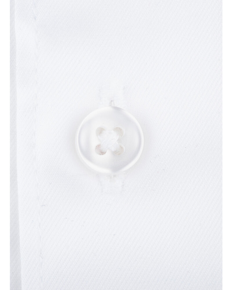 XOOS Men's white French collar  gabardeen dress shirt with (Double Twisted)