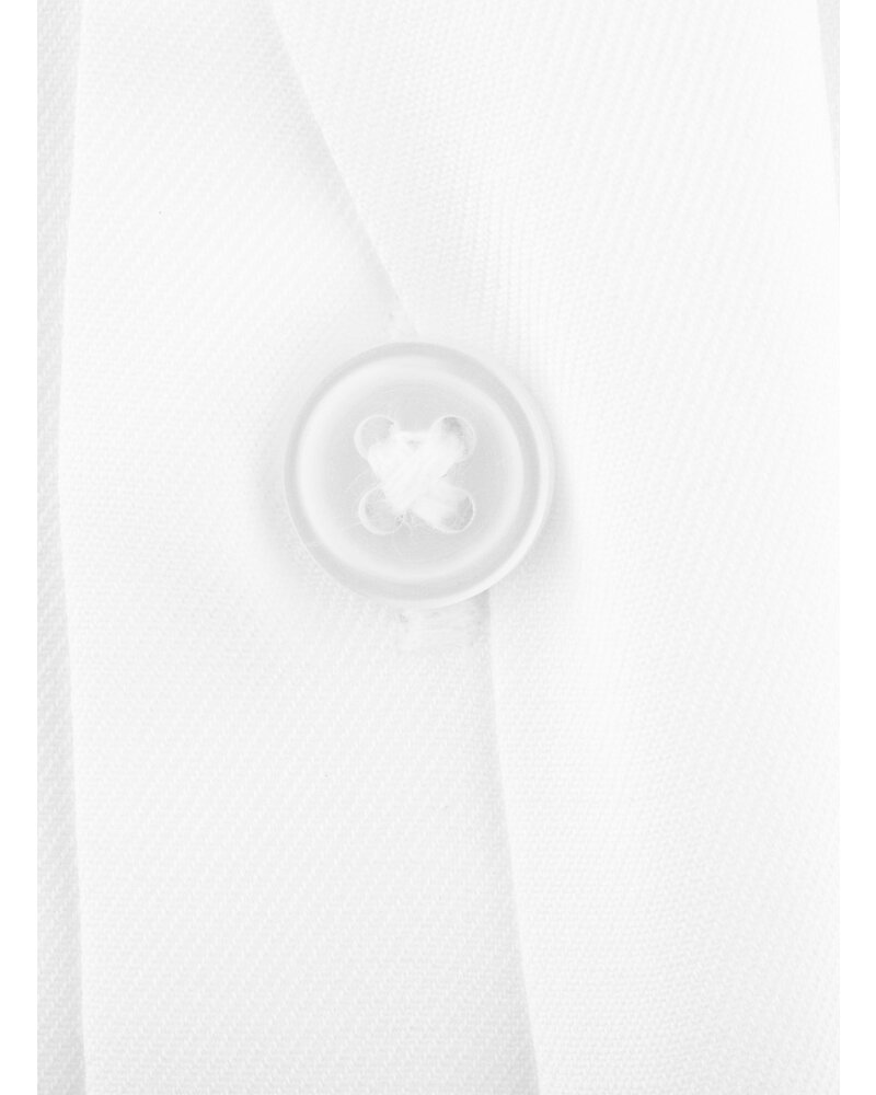XOOS White french cuffs dress shirt with hidden placket
