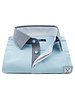 XOOS Men's XOOS light blue Short-Sleeve Polo with gray Collar