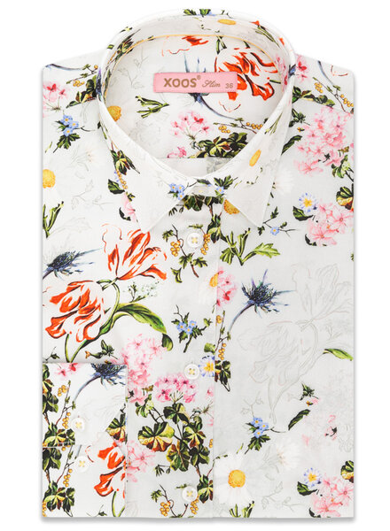 XOOS WOMEN'S dress shirt with floral print