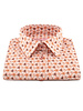 XOOS WOMEN'S orange printed dress shirt