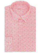 XOOS WOMEN'S red spotted pattern print dress shirt