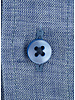 XOOS Men's chambray blue linen shirt with navy collar braid