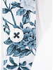 XOOS Chemise homme en lin blanc doublure florale marine imprimée