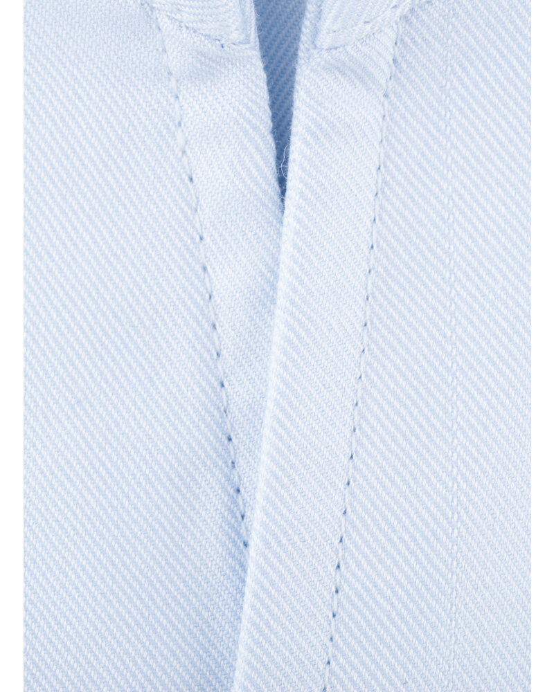 XOOS Chemise homme bleu ciel à col droit ouvert (Double Retors)