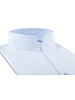 XOOS Men's light blue dress shirt with straight open collar (Double Twisted)