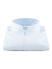 XOOS Men's light blue dress shirt with straight open collar (Double Twisted)