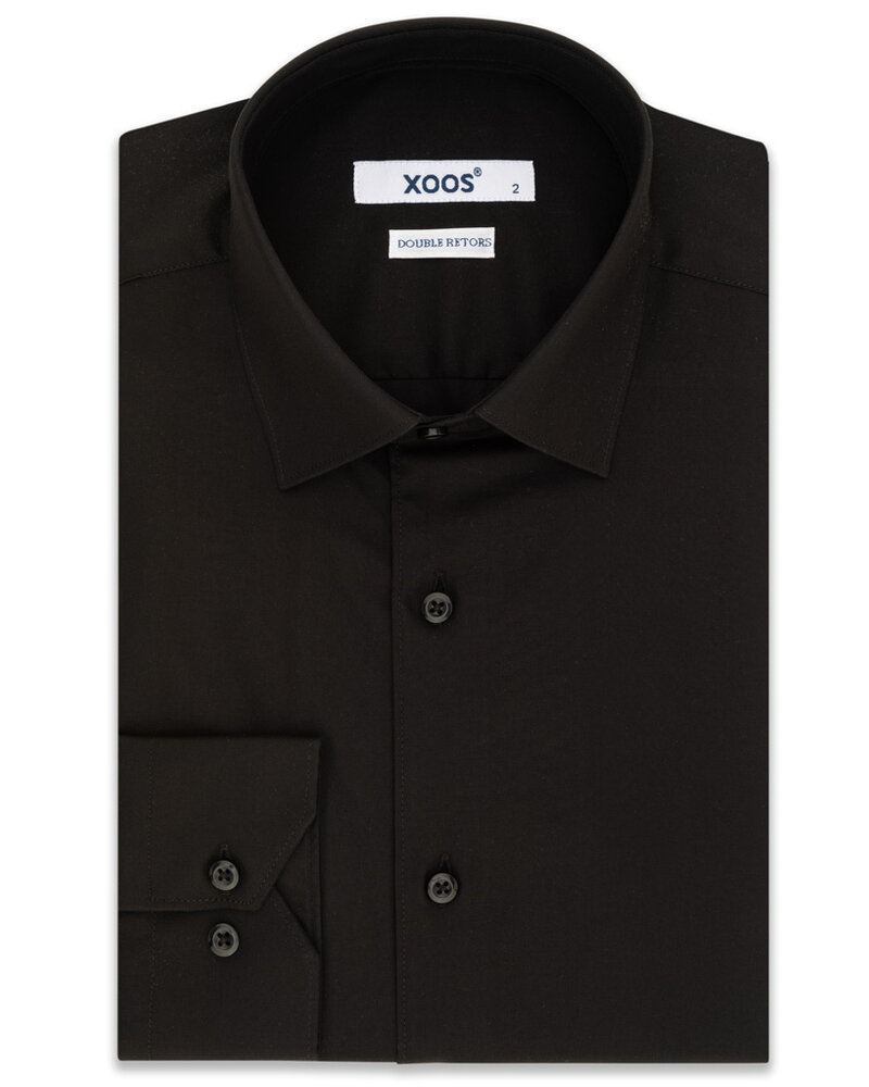 Chemise noir uni sale