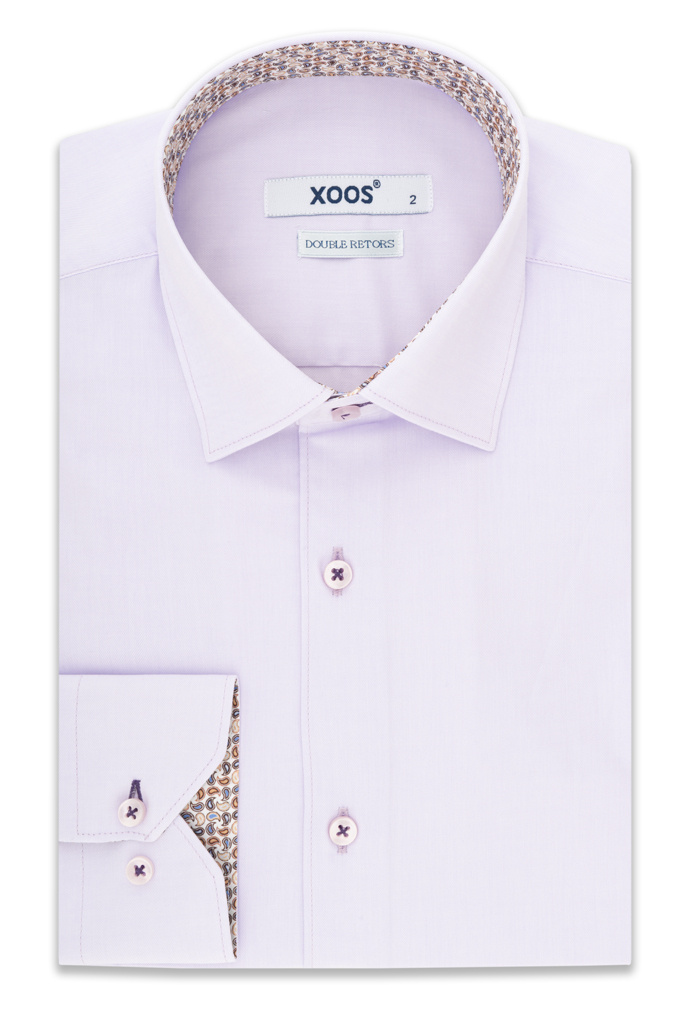 Chemise homme parme et doublure paisley Double Retors XOOS.CA