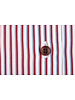 XOOS Women's burgundy striped dress shirt