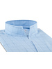 XOOS Chemise homme ciel à carreaux et col droit ouvert