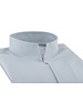 XOOS Chemise homme bleue gris à col droit ouvert (Double Retors)