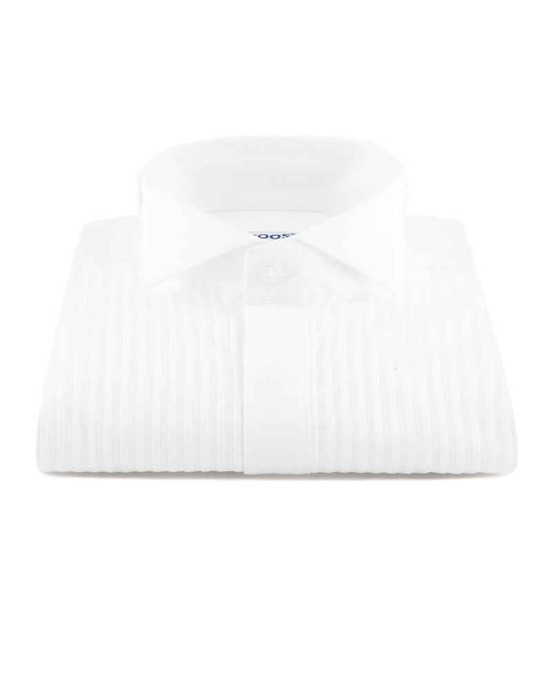 XOOS Chemise homme blanche de Tuxedo à plastron et col cassé
