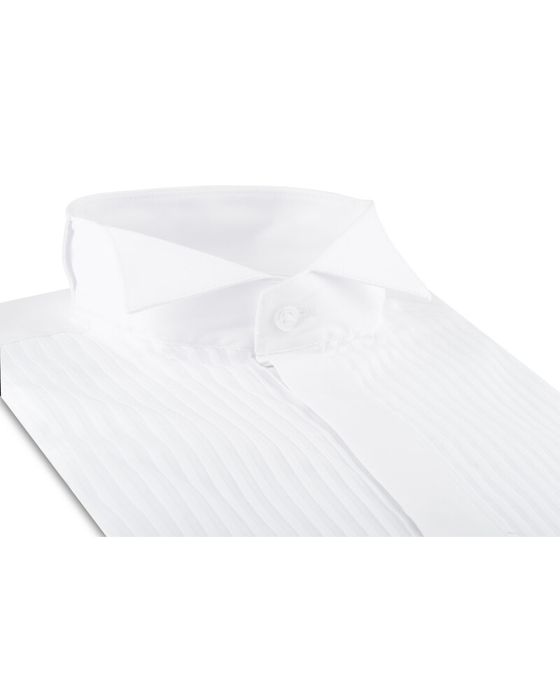 XOOS Chemise homme blanche de Tuxedo à plastron et col cassé