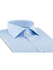 XOOS Chemise homme à rayures bleu ciel